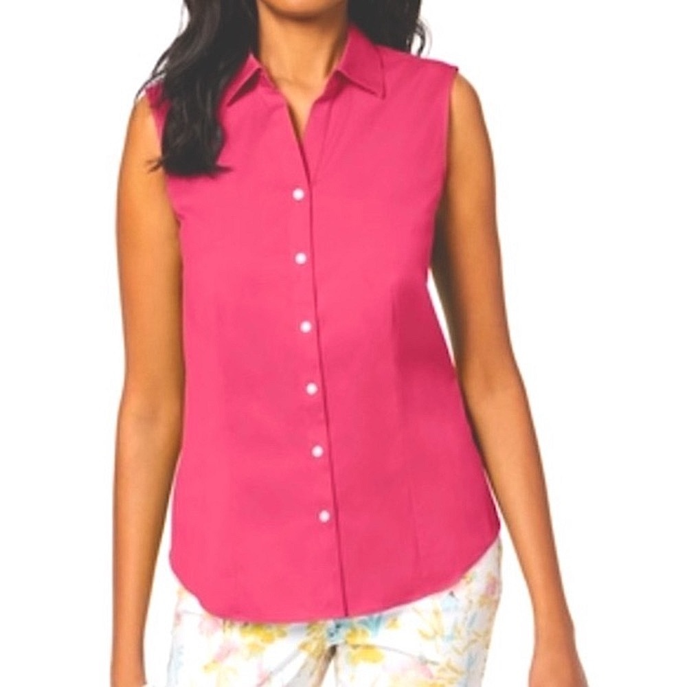 NWT Charter Club Women’s Pink Sleeveless Shirt